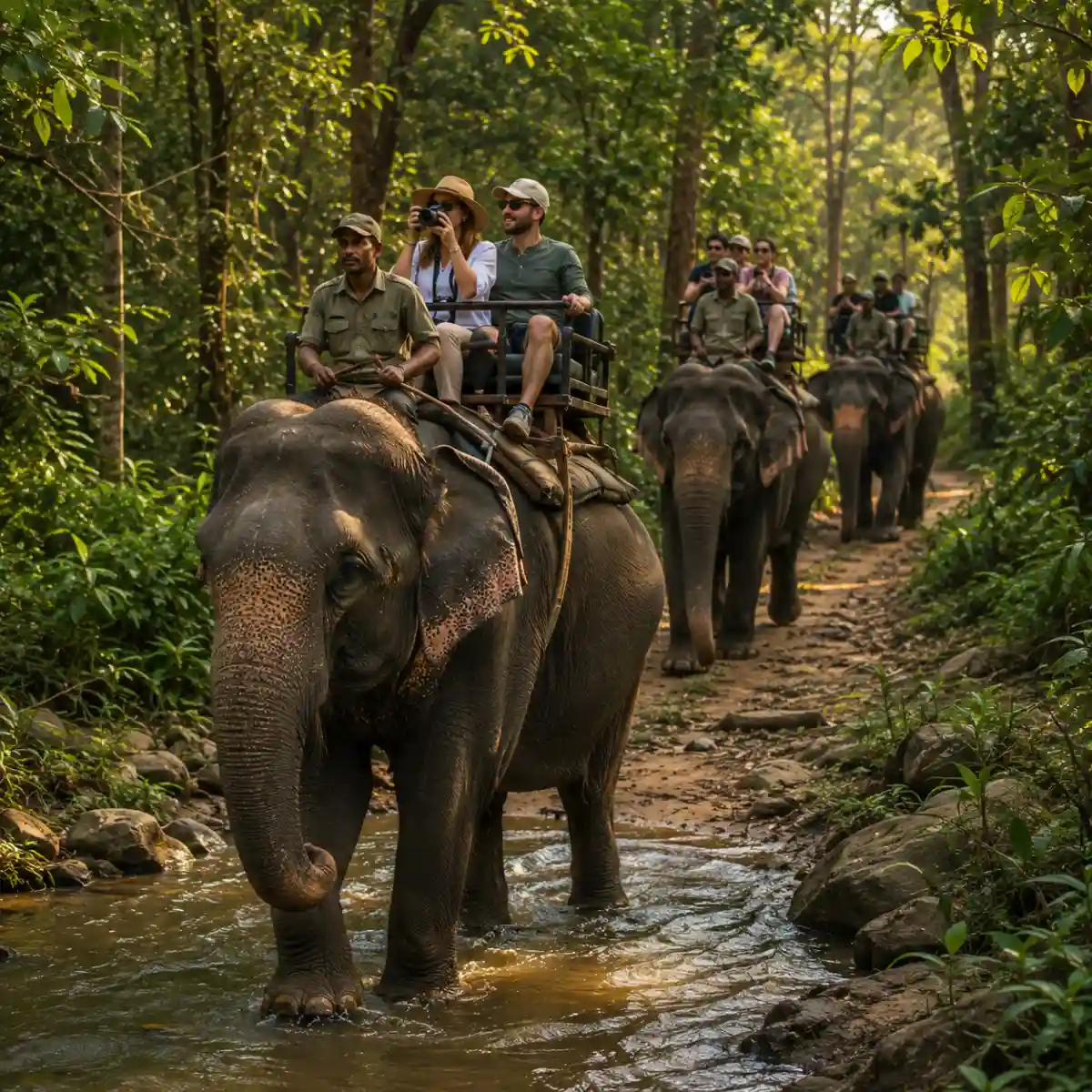 Elephant Safari Travel Experience
