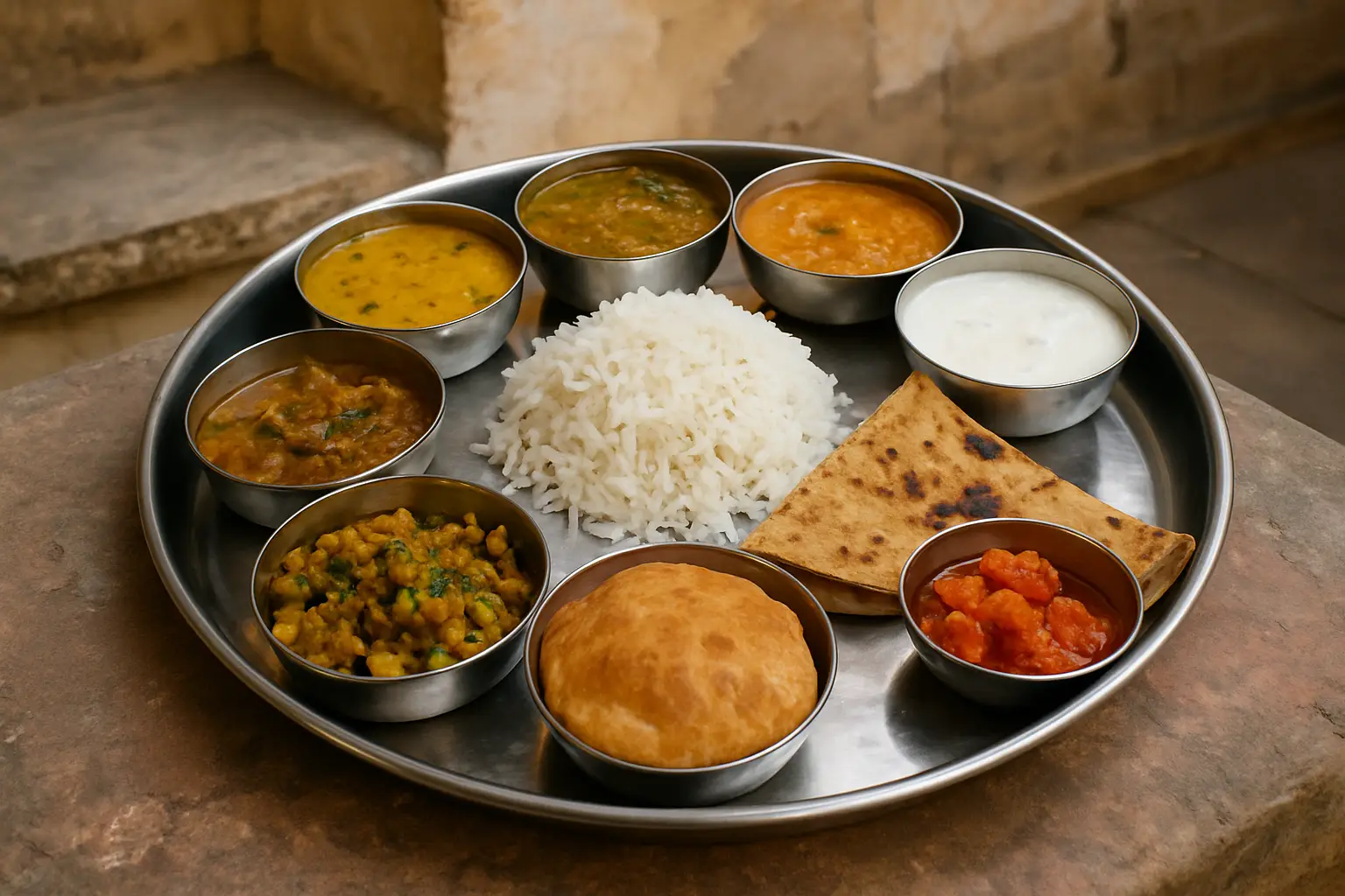 3. Rajasthani Thali - YahTrip Travel Guide