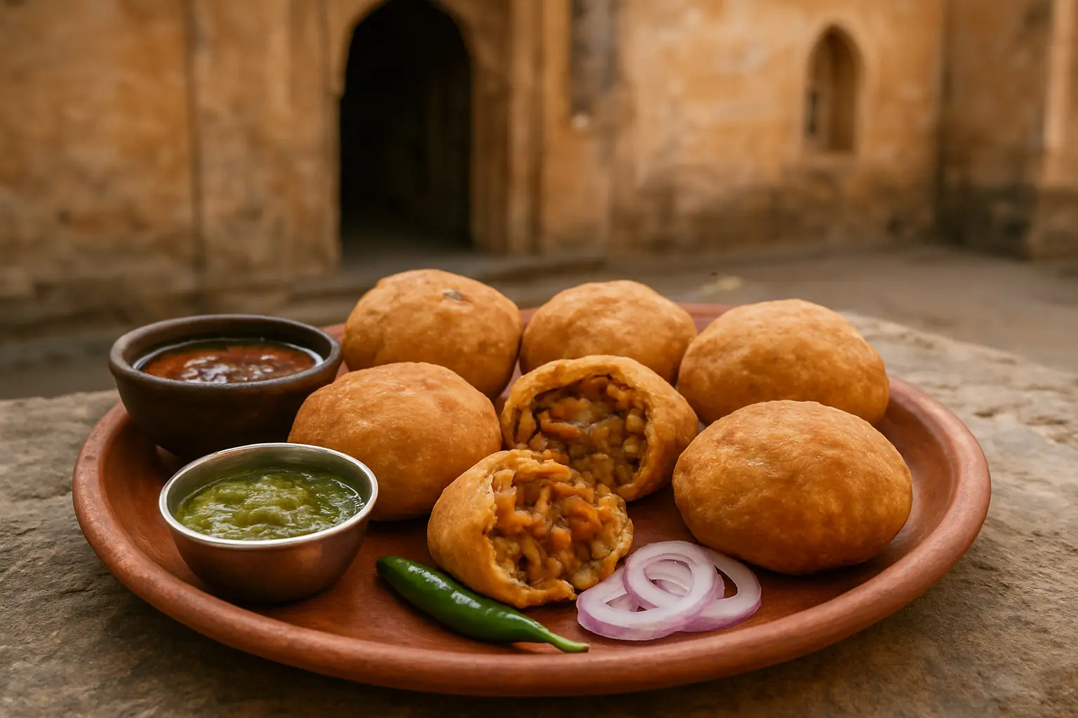 7. Pyaaz Kachori - YahTrip Travel Guide
