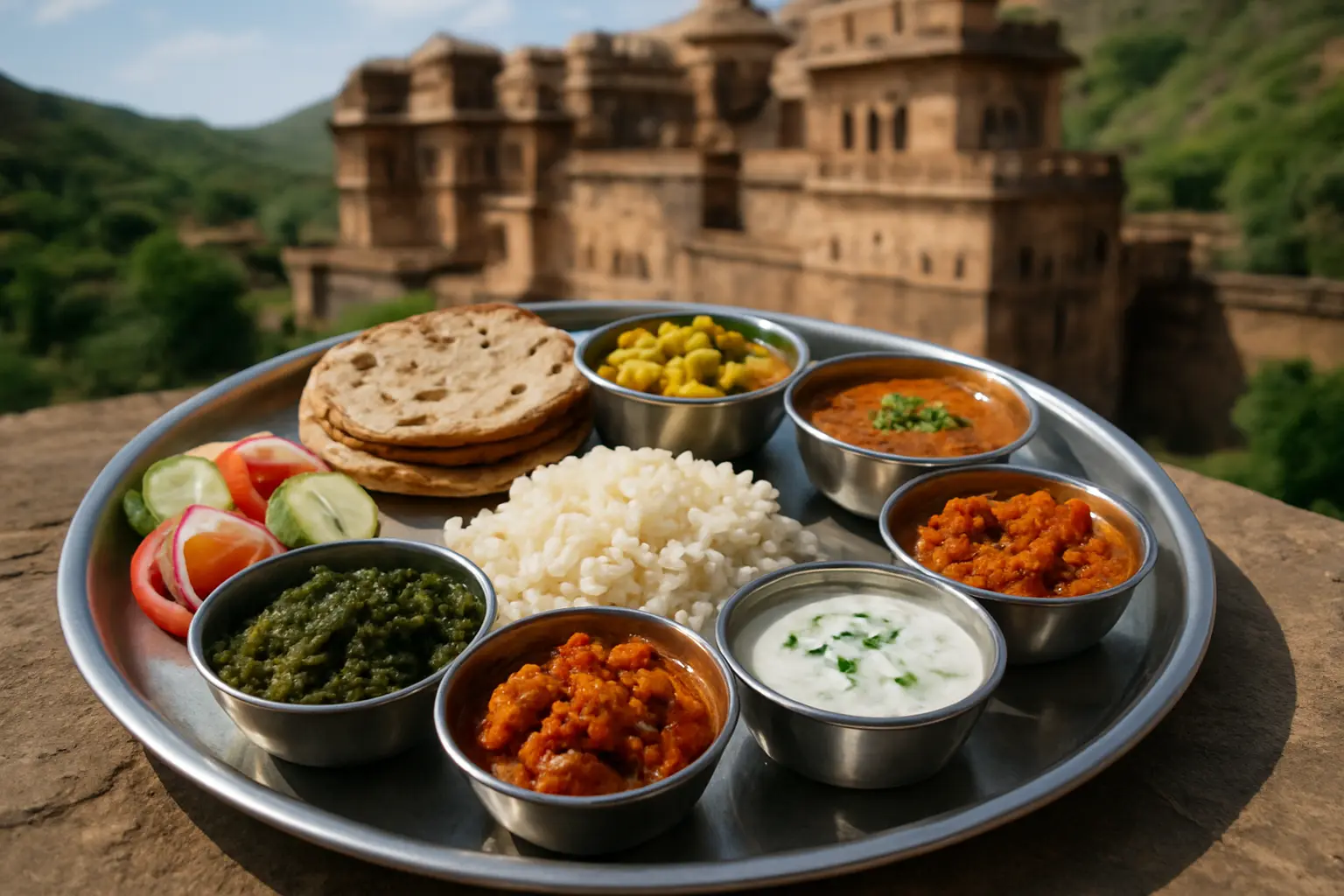 3. Rajasthani Thali - YahTrip Travel Guide
