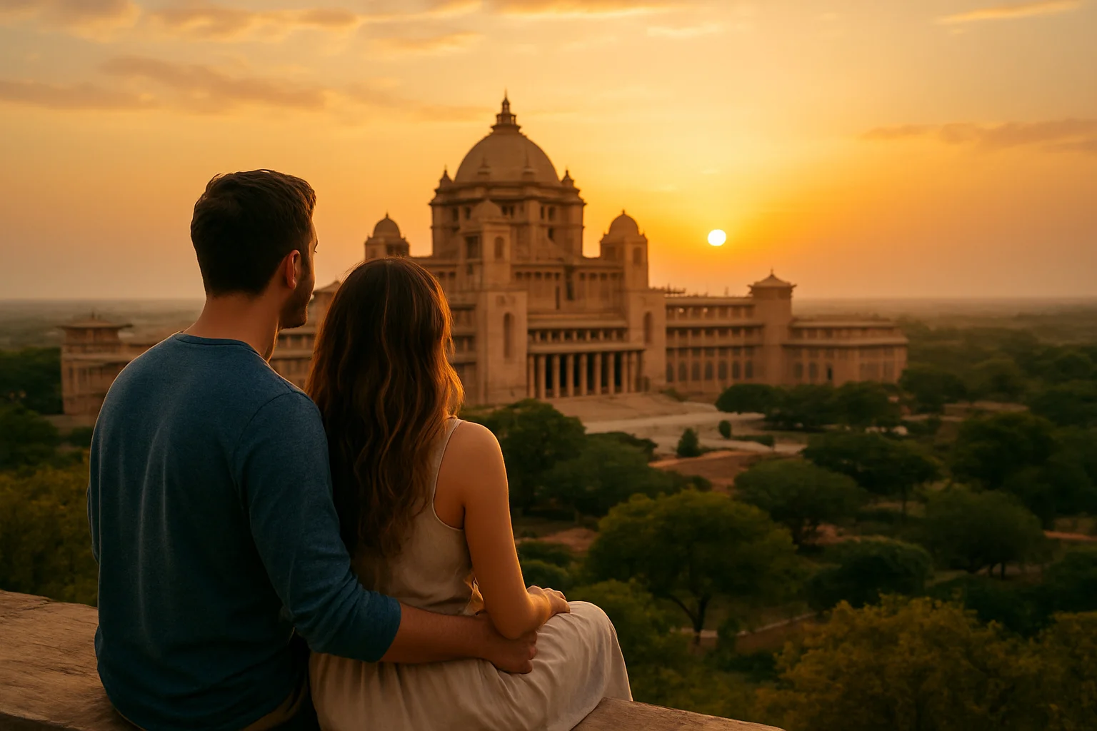 2. Sunset at Umaid Bhawan Palace - YahTrip Travel Guide