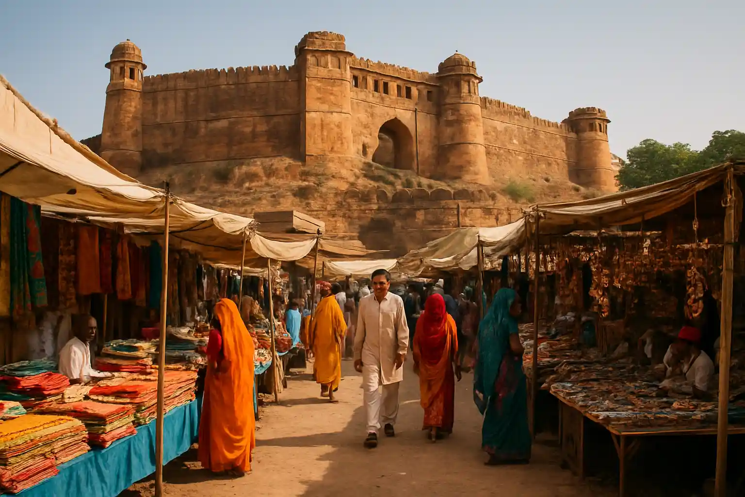 1. Nagaur Fort Market - YahTrip Travel Guide