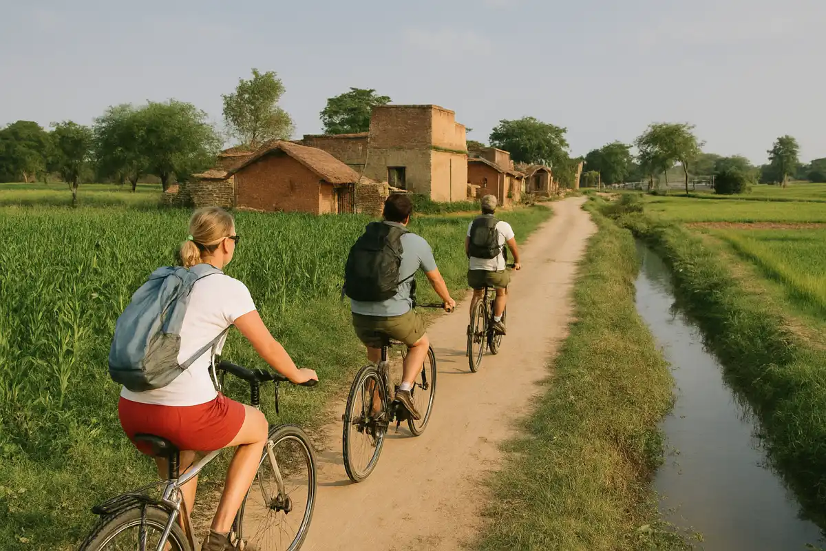 2. Cycling Through Rural Bharatpur - YahTrip Travel Guide