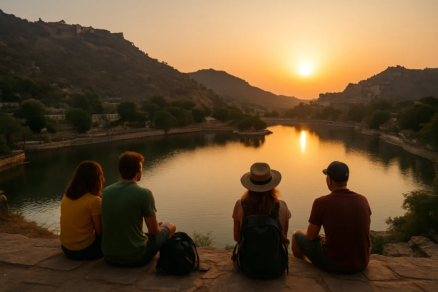 5. Sunset at Jait Sagar Lake - YahTrip Travel Guide