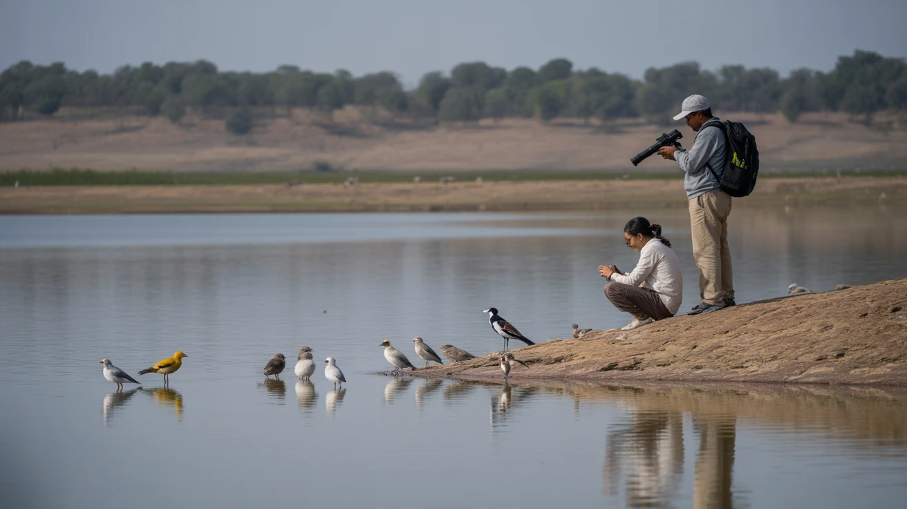 2. Birdwatching at Gadsisar Lake - YahTrip Travel Guide
