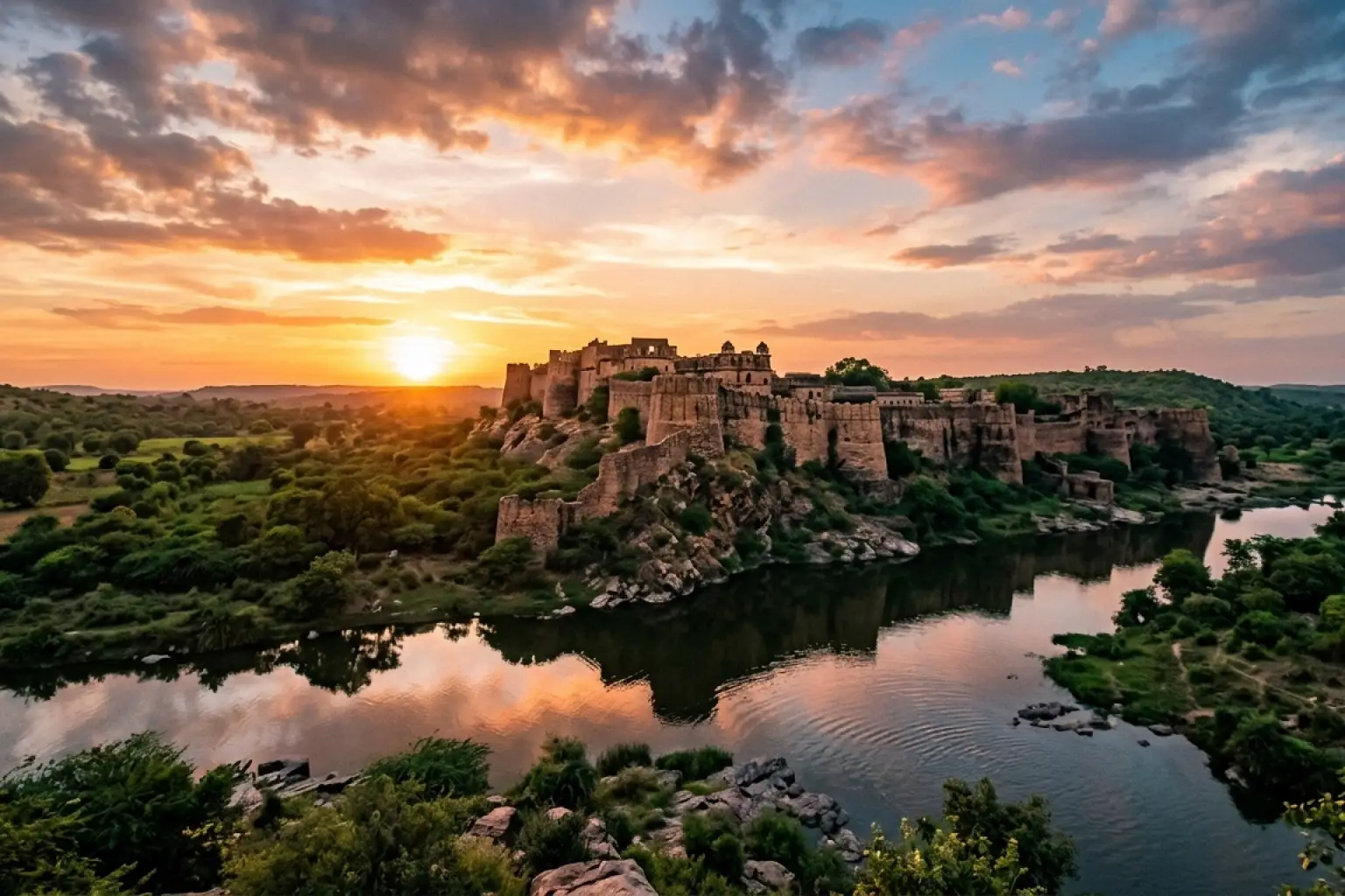 9. Enjoy Sunset at Gagron Fort - YahTrip Travel Guide