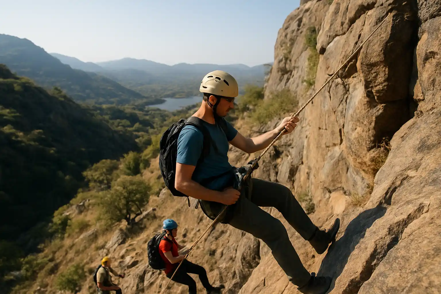 4. Rappelling - YahTrip Travel Guide