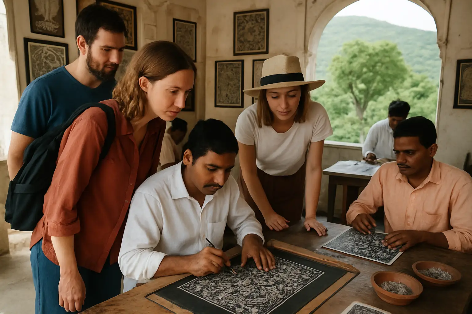 6. Visit the Sanjhi Art Workshops - YahTrip Travel Guide