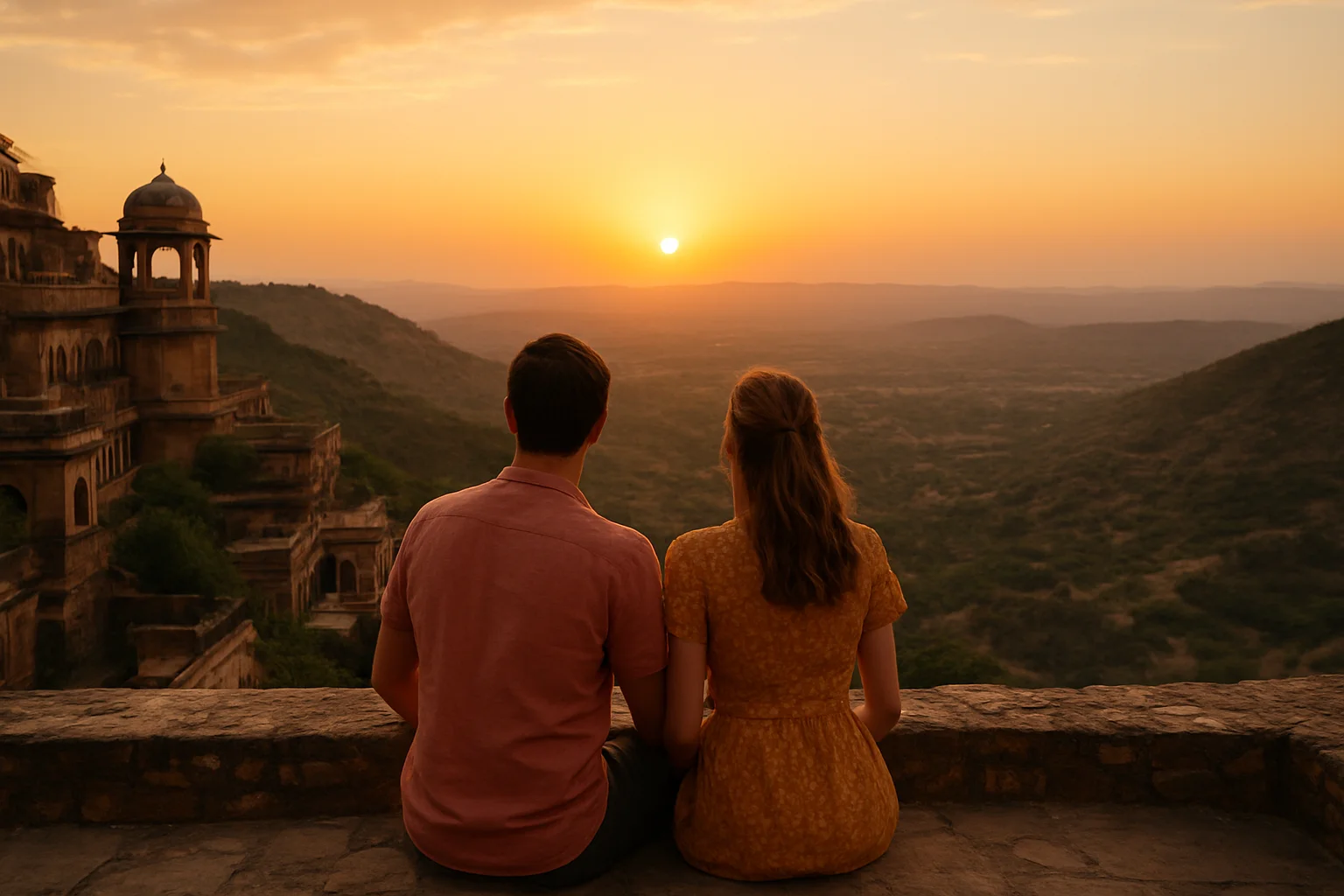 1. Sunset Views at Neemrana Fort - YahTrip Travel Guide
