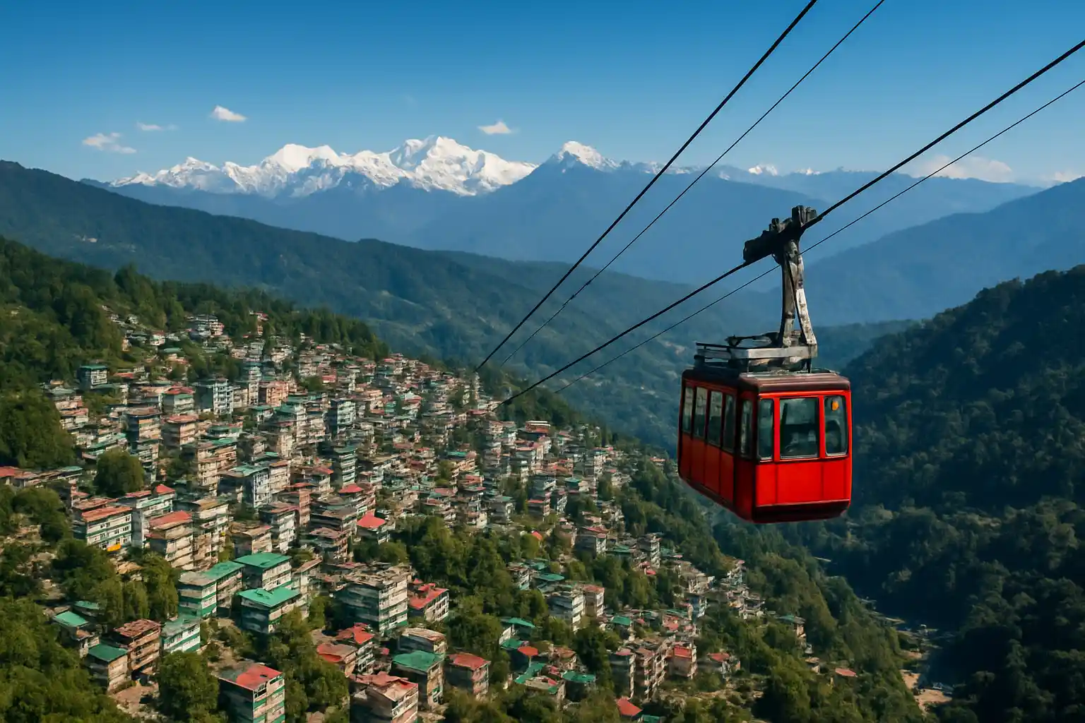 6. Take a Cable Car Ride at Gangtok - YahTrip Travel Guide