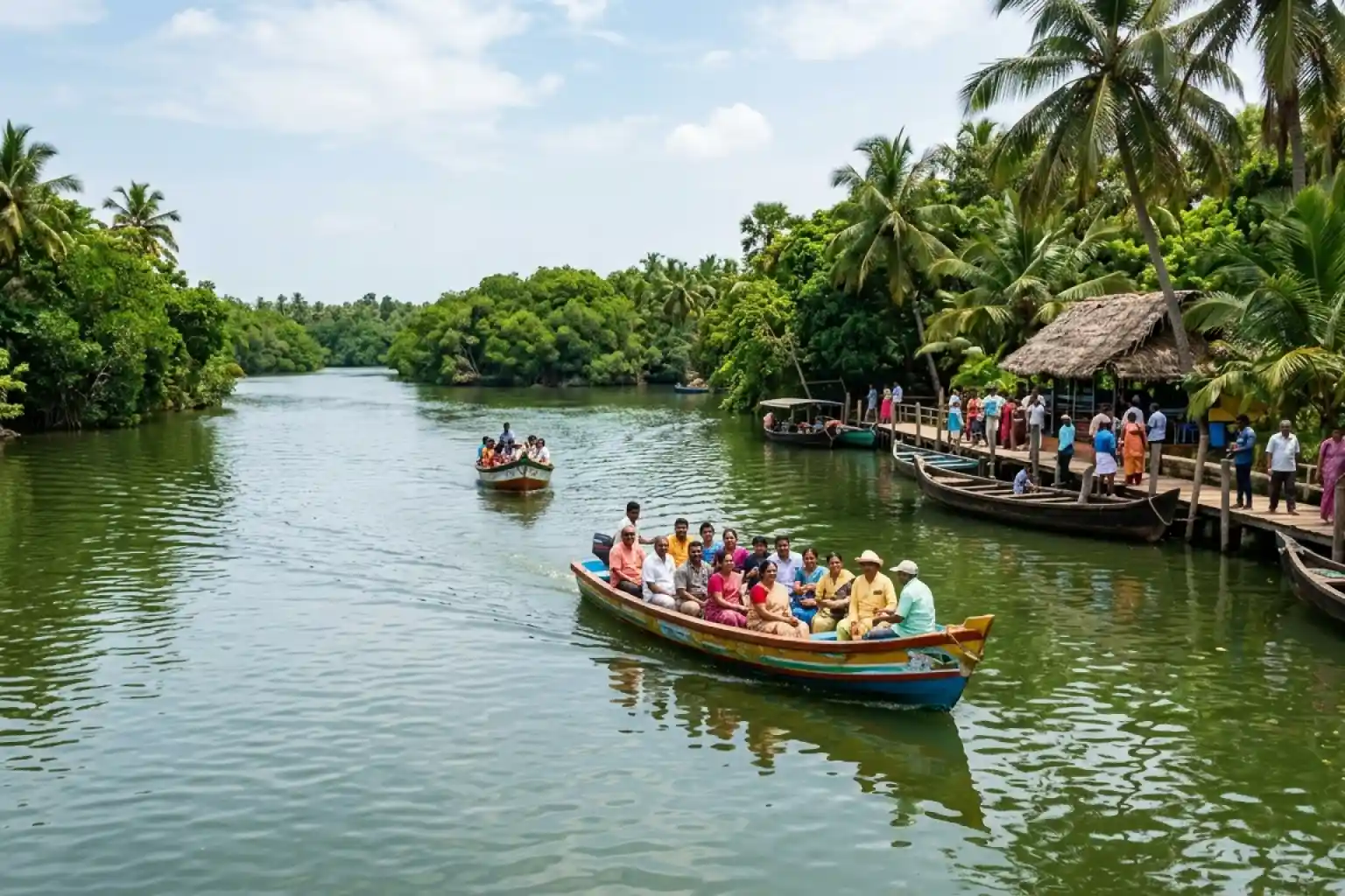 6. Chunnambar Boat House - YahTrip Travel Guide