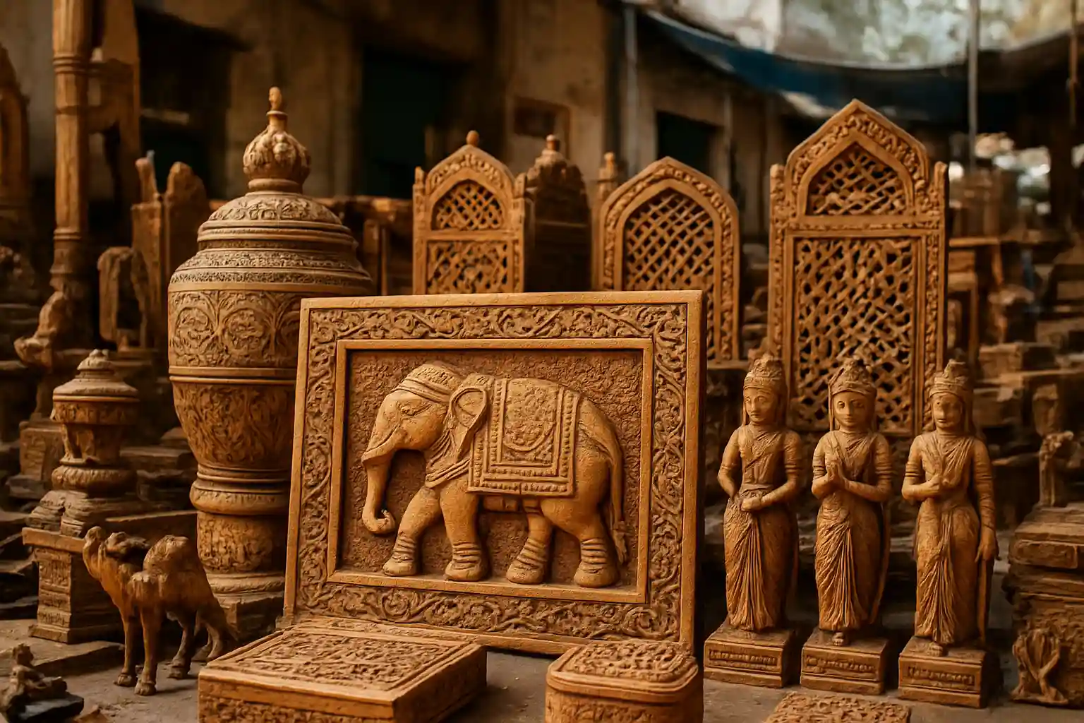 4. Wooden Artifacts - YahTrip Travel Guide