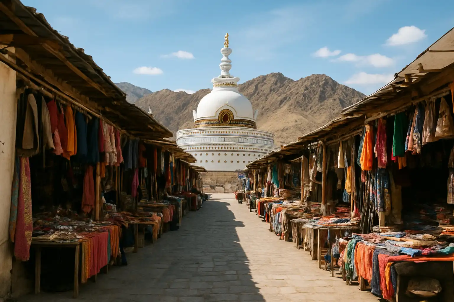 5. Shanti Stupa Market - YahTrip Travel Guide
