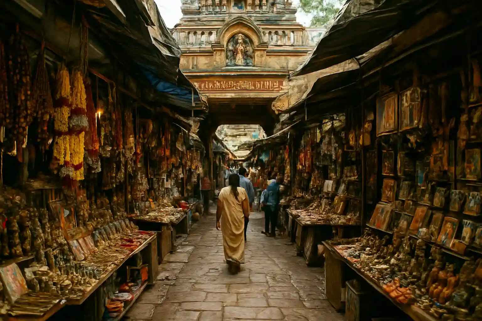 5. Kumari Amman Temple Market - YahTrip Travel Guide