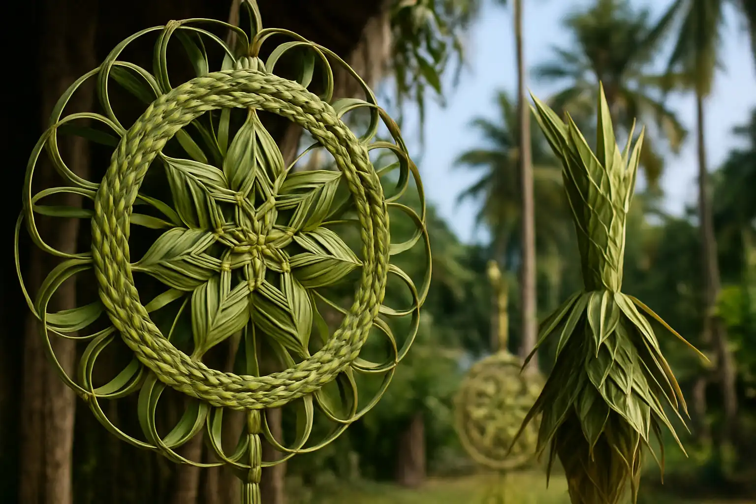 2. Palm Leaf Art - YahTrip Travel Guide