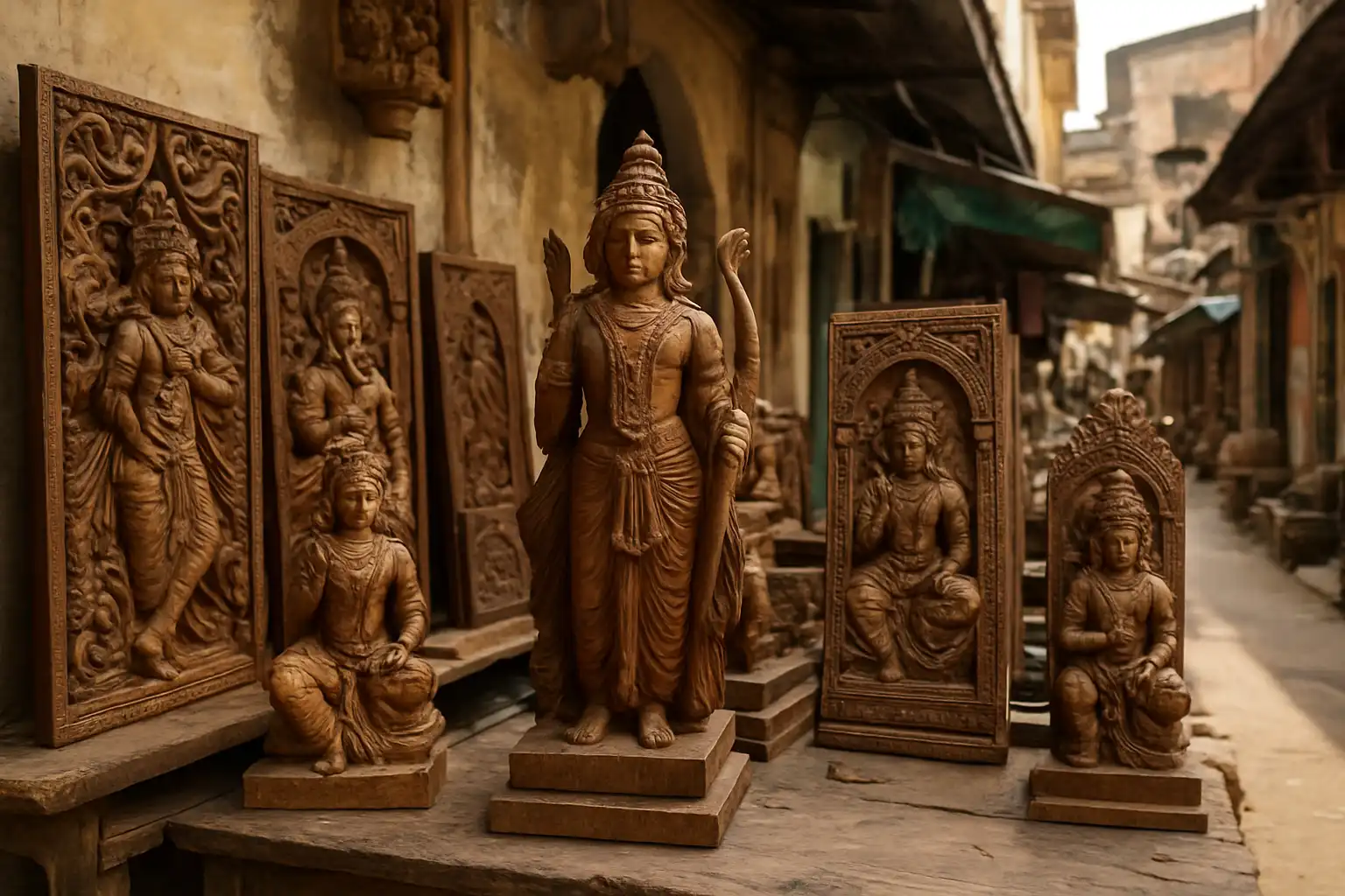 1. Wooden Carvings - YahTrip Travel Guide