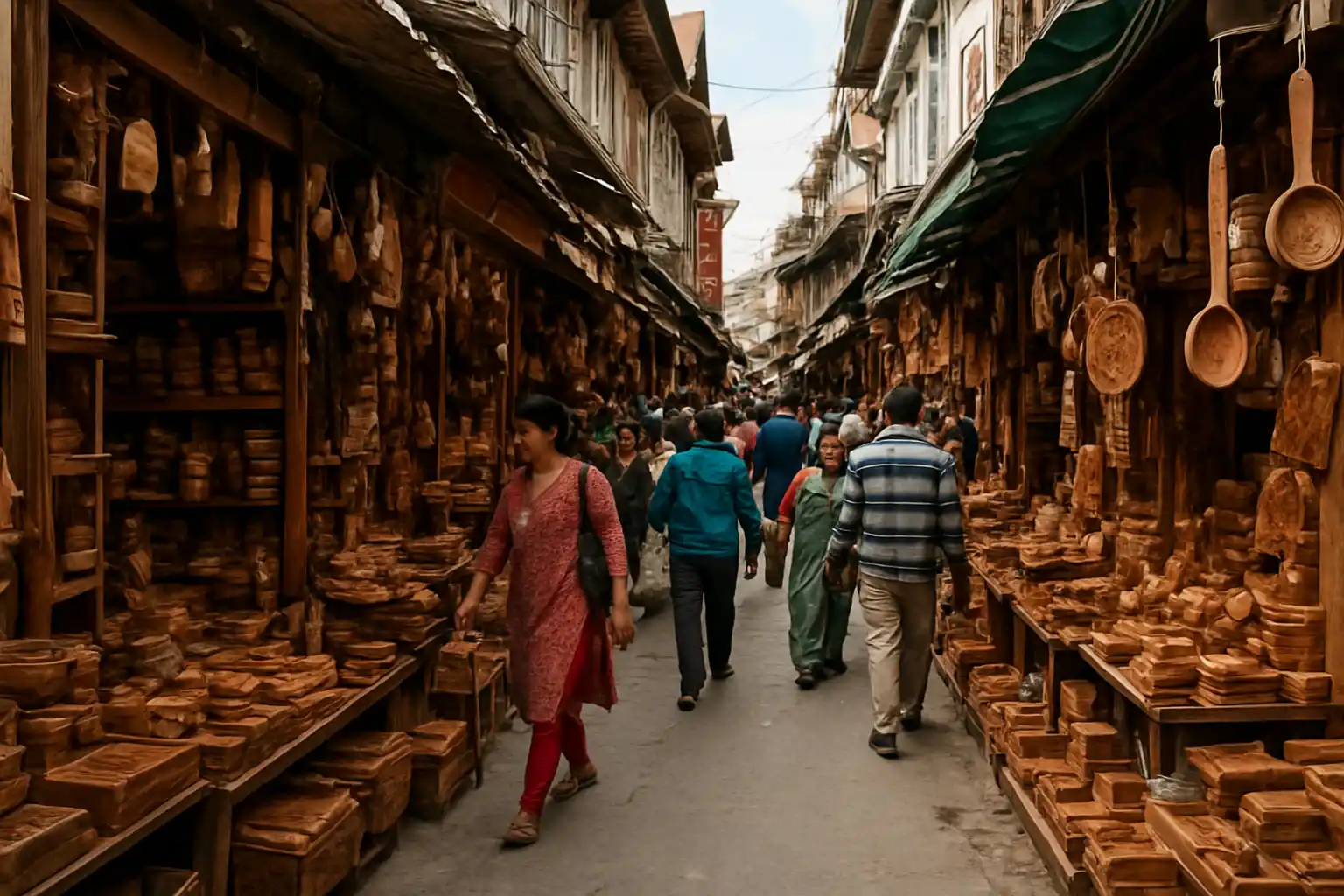 2. Lakkar Bazar - YahTrip Travel Guide