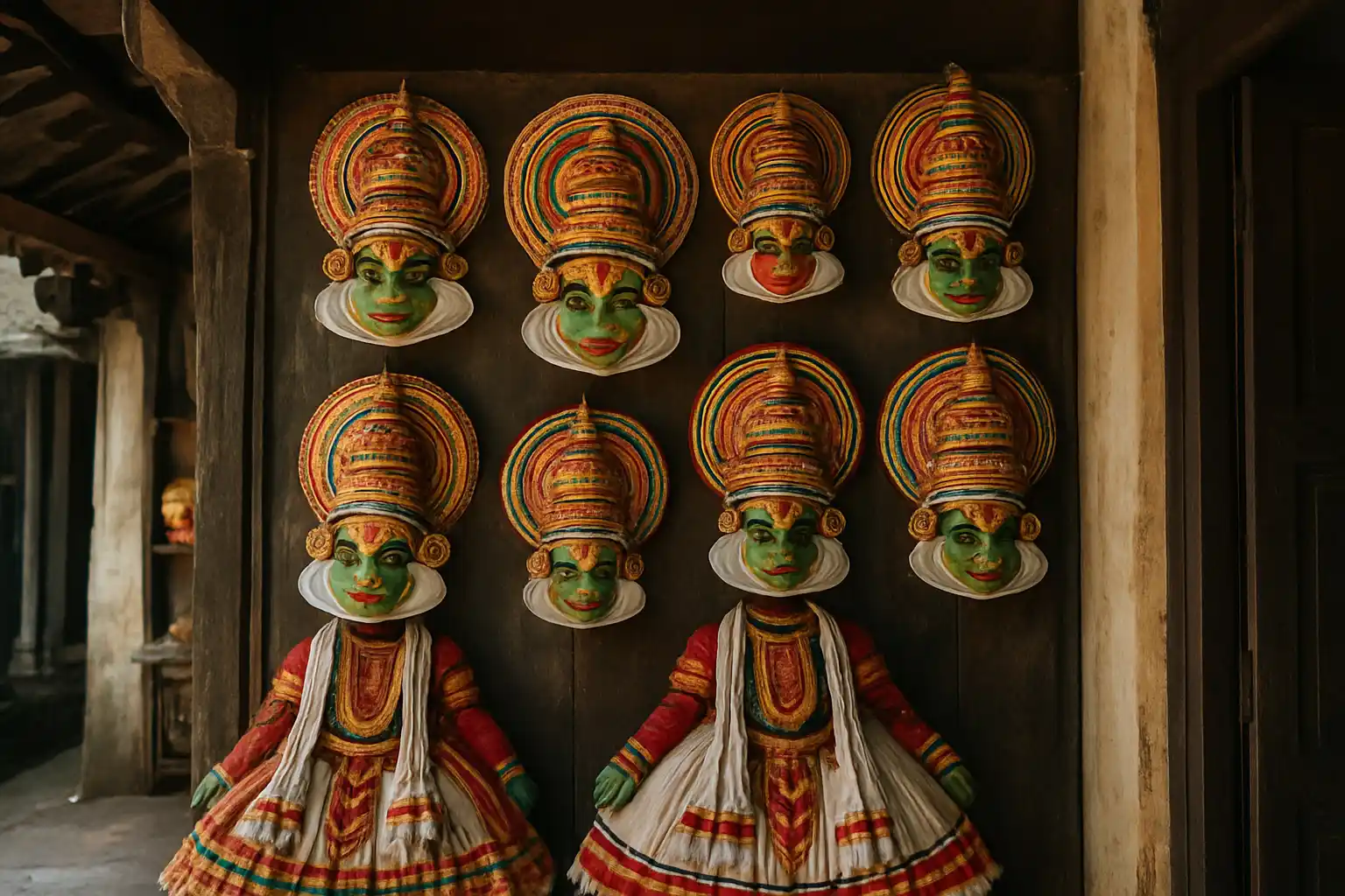 1. Kathakali Masks - YahTrip Travel Guide