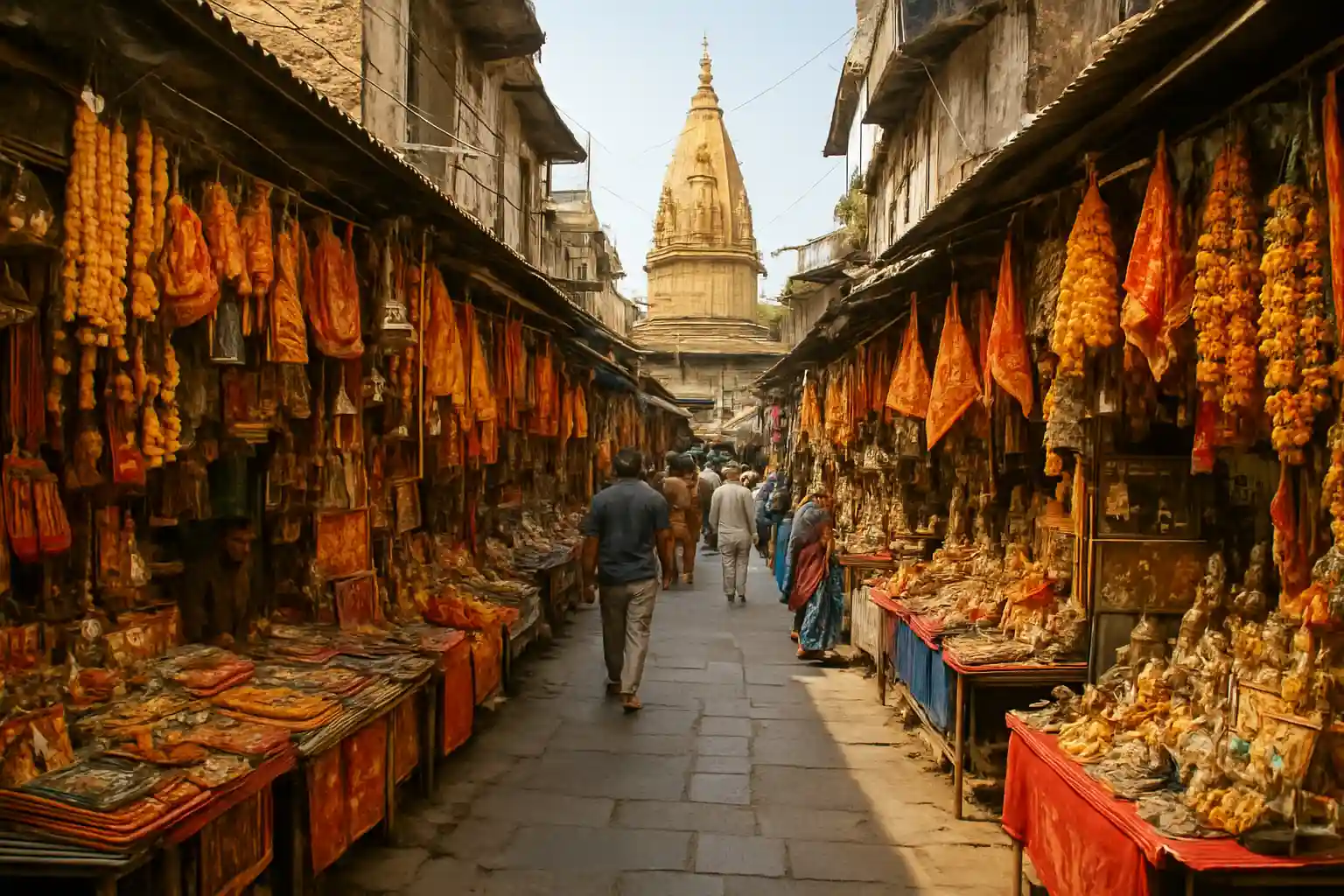 5. Kashi Vishwanath Temple Market - YahTrip Travel Guide