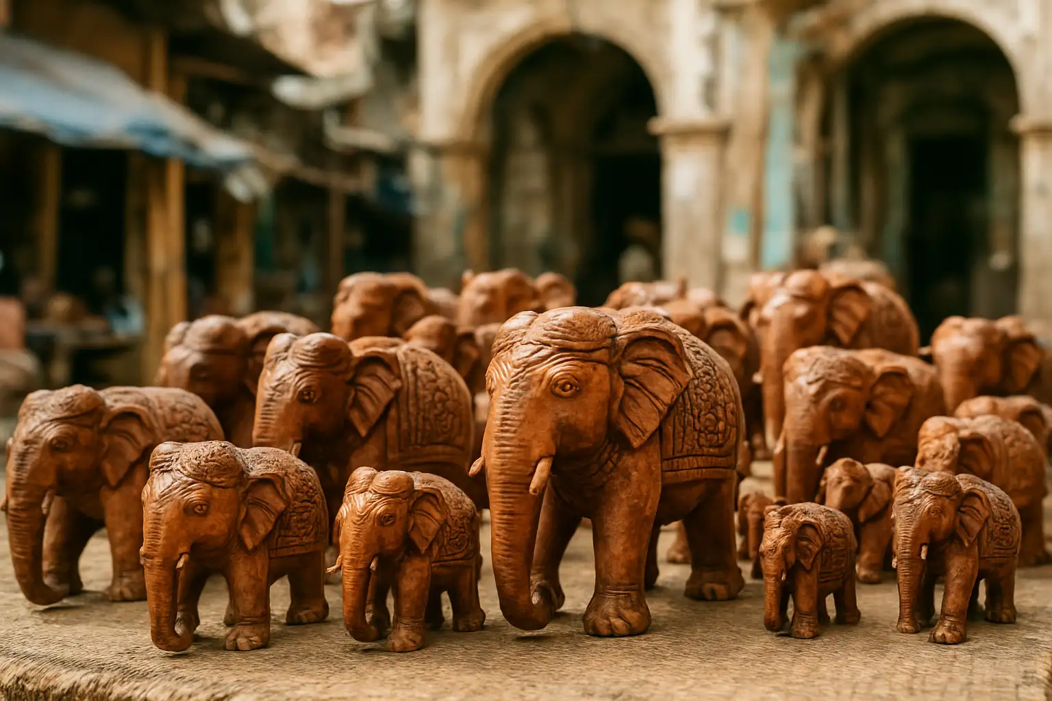 1. Miniature Elephants - YahTrip Travel Guide
