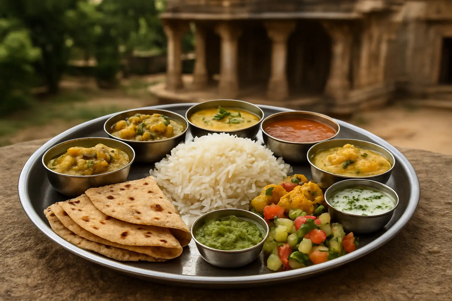 7. Gujarati Thali - YahTrip Travel Guide