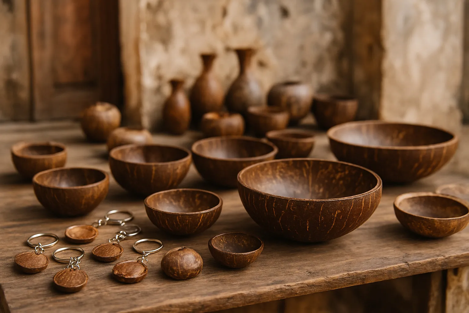1. Coconut Shell Crafts - YahTrip Travel Guide