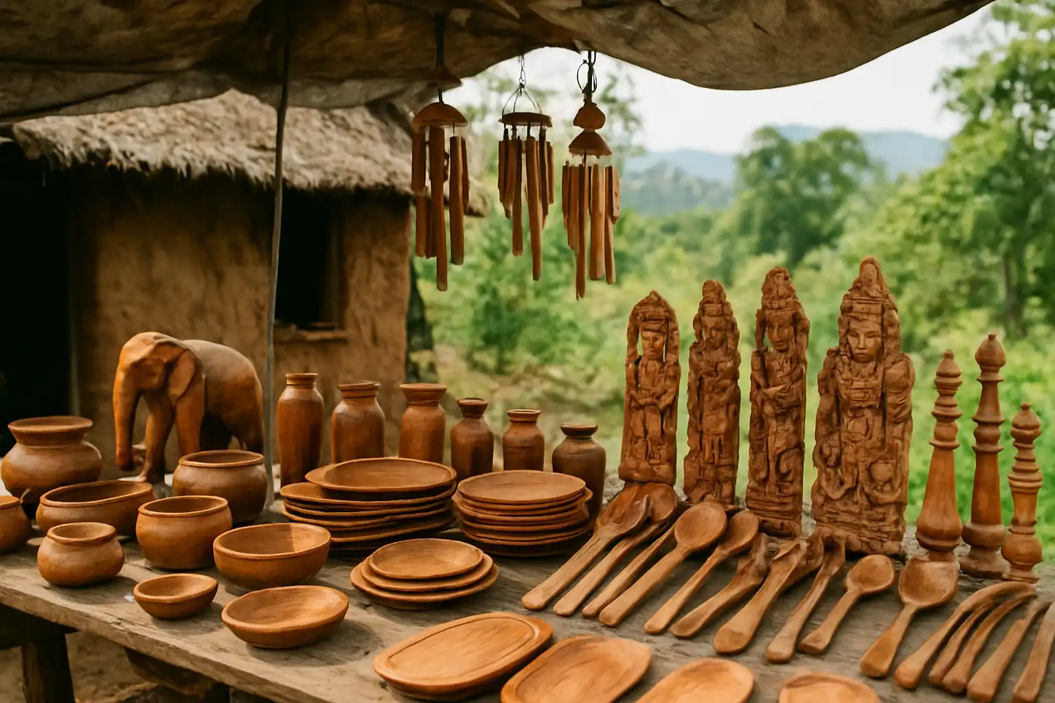 6. Wooden Crafts - YahTrip Travel Guide