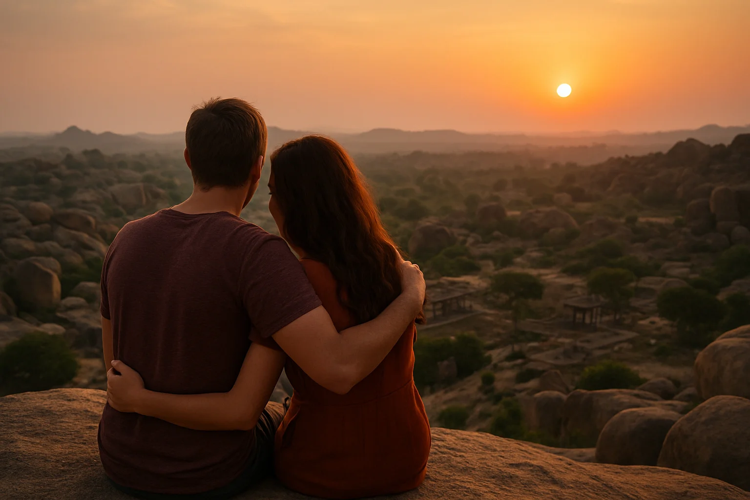 1. Sunset at Hemakuta Hill - YahTrip Travel Guide