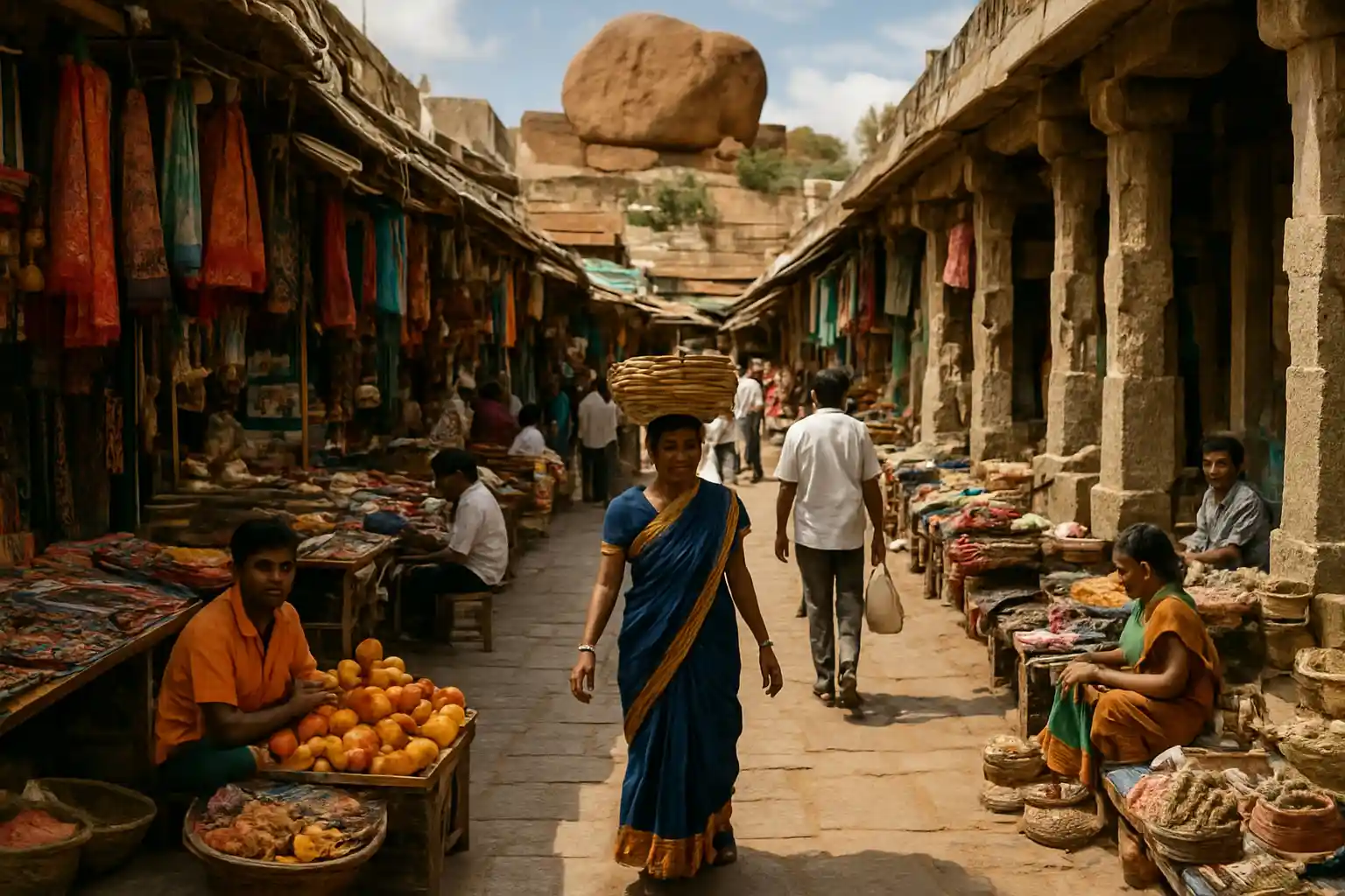 1. Hampi Bazaar - YahTrip Travel Guide