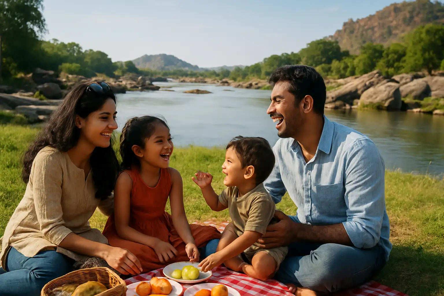2. Picnic by the Tungabhadra River - YahTrip Travel Guide