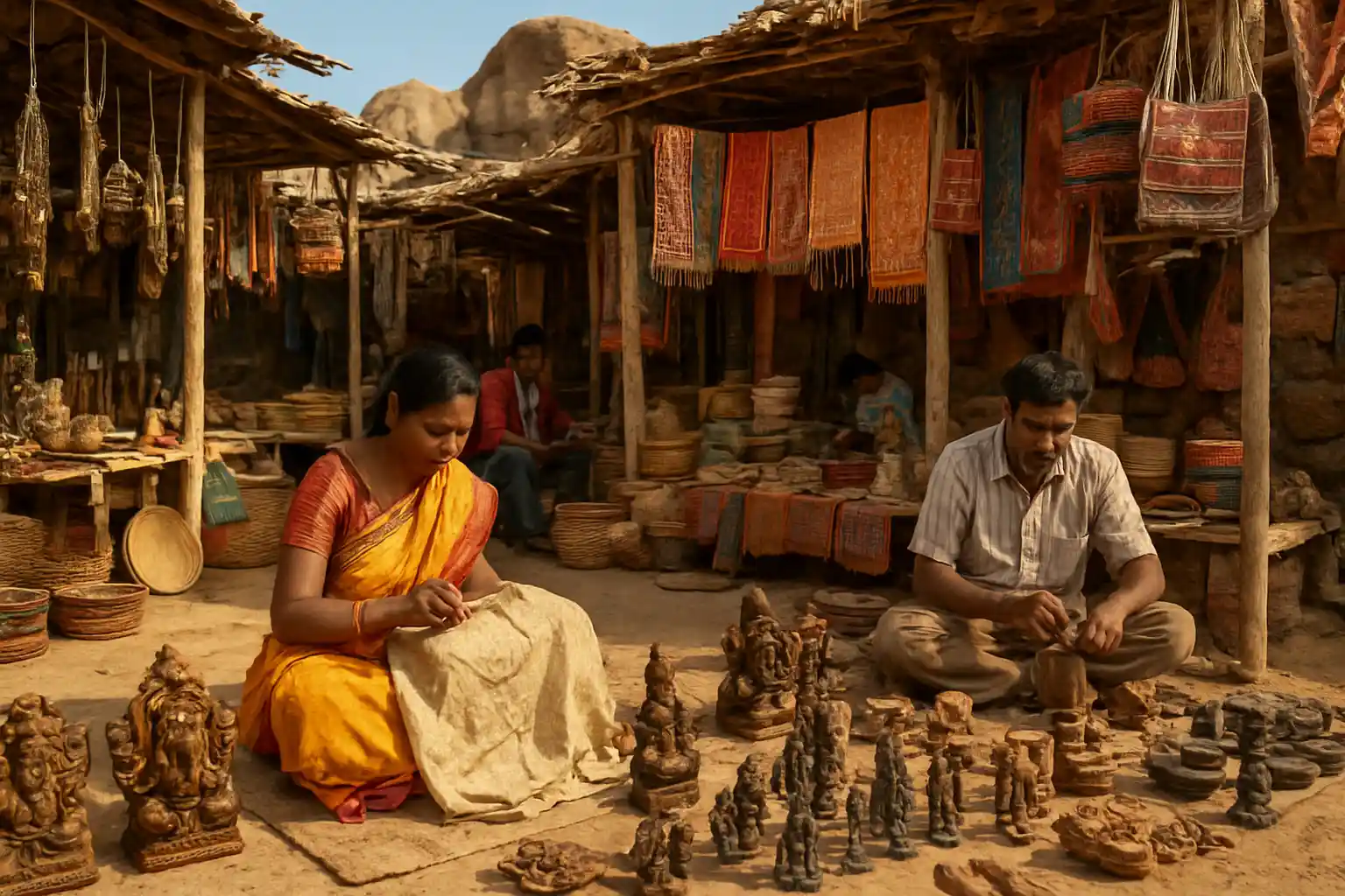 5. Local Handicraft Stalls - YahTrip Travel Guide