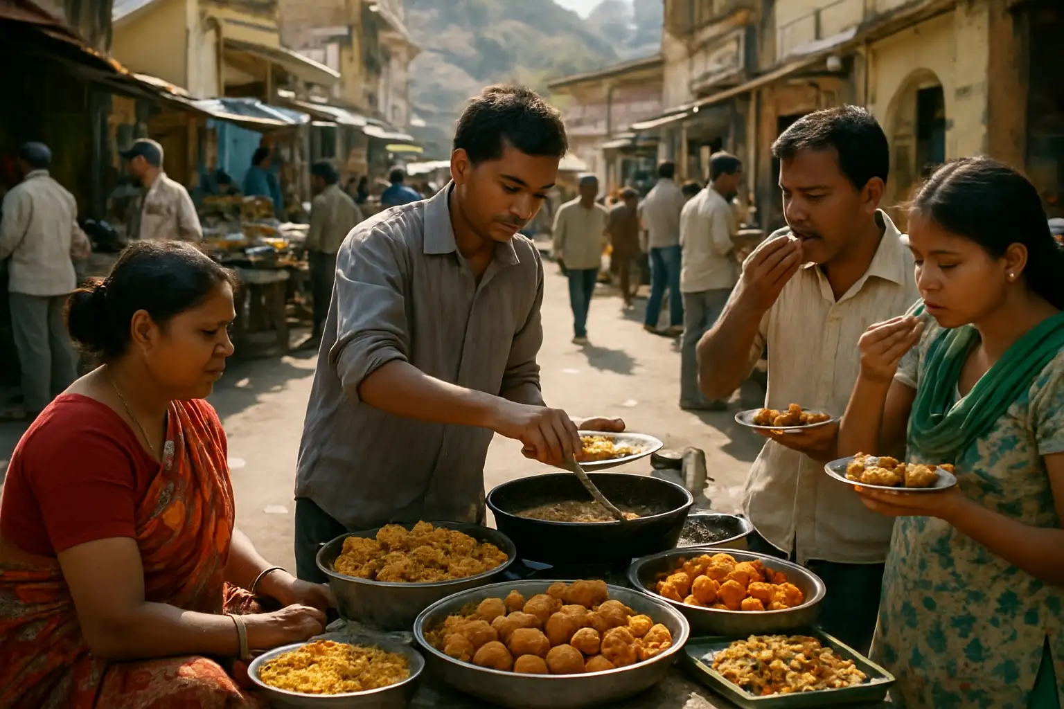 Street Food in Omkareshwar - YahTrip Travel Guide