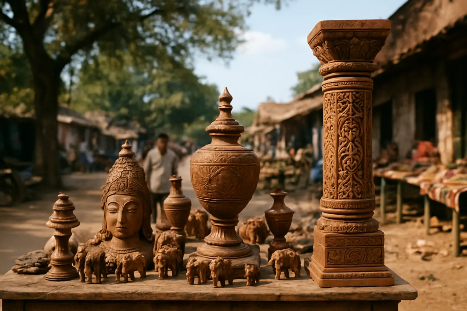 2. Wooden Artifacts - YahTrip Travel Guide