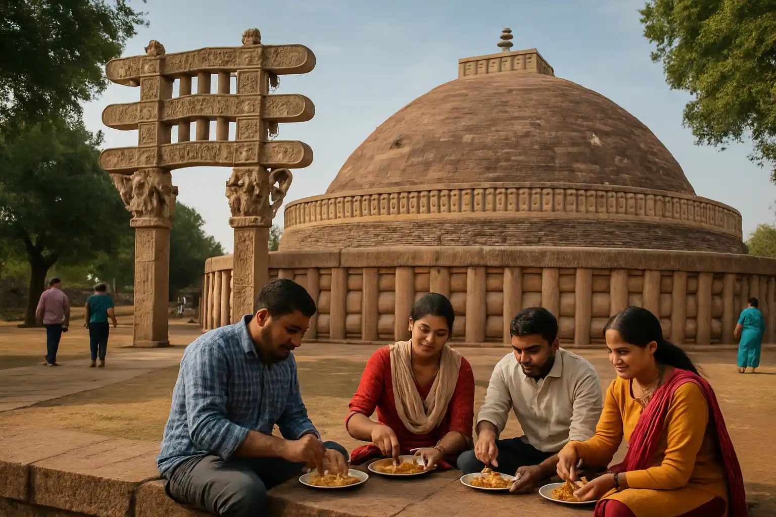 2. Near the Stupas - YahTrip Travel Guide