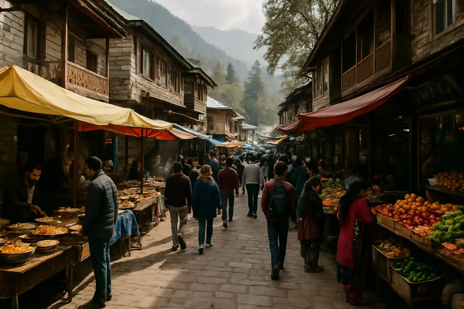 1. Kasol Main Market - YahTrip Travel Guide