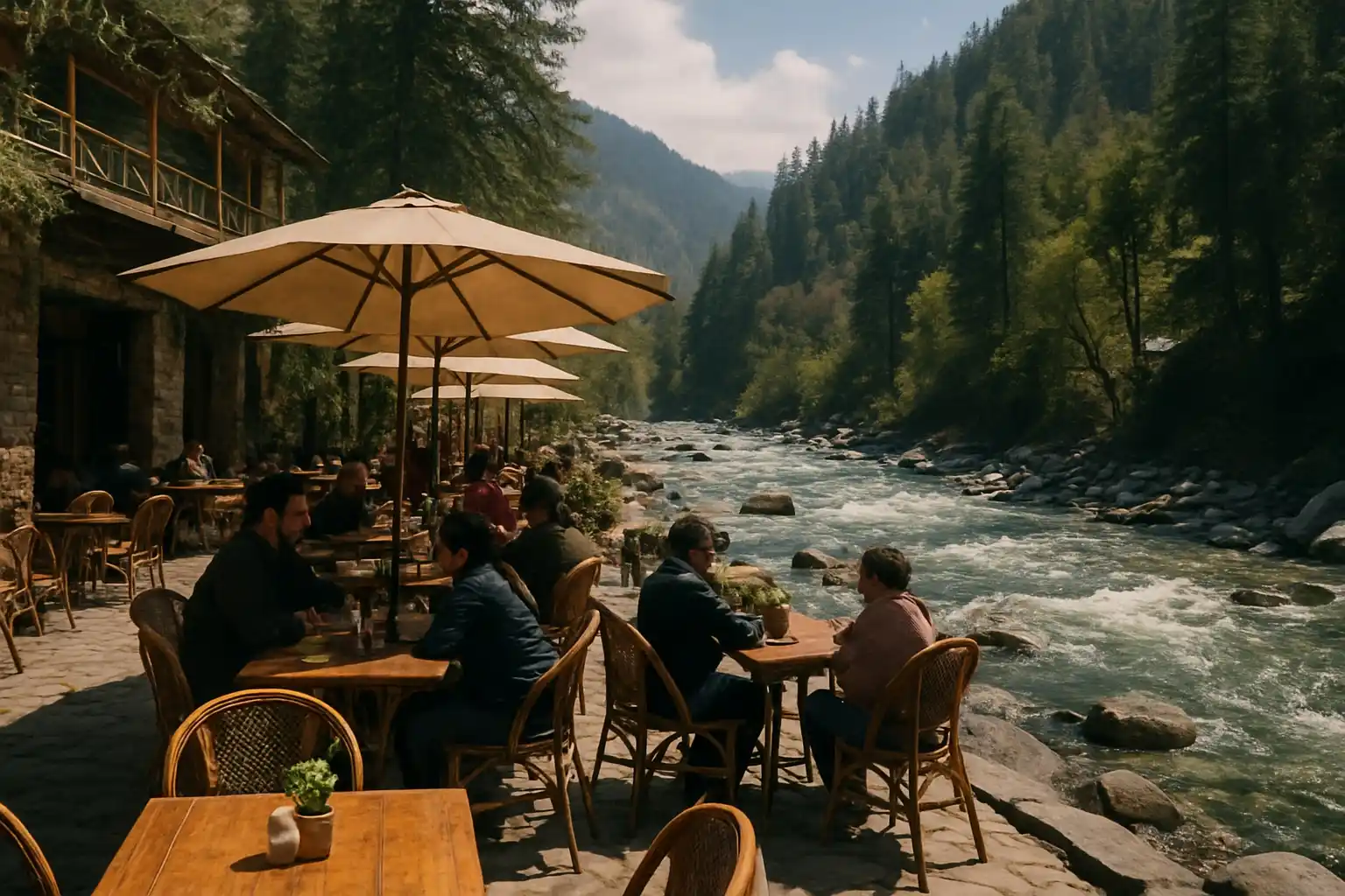 2. Riverside Cafes - YahTrip Travel Guide