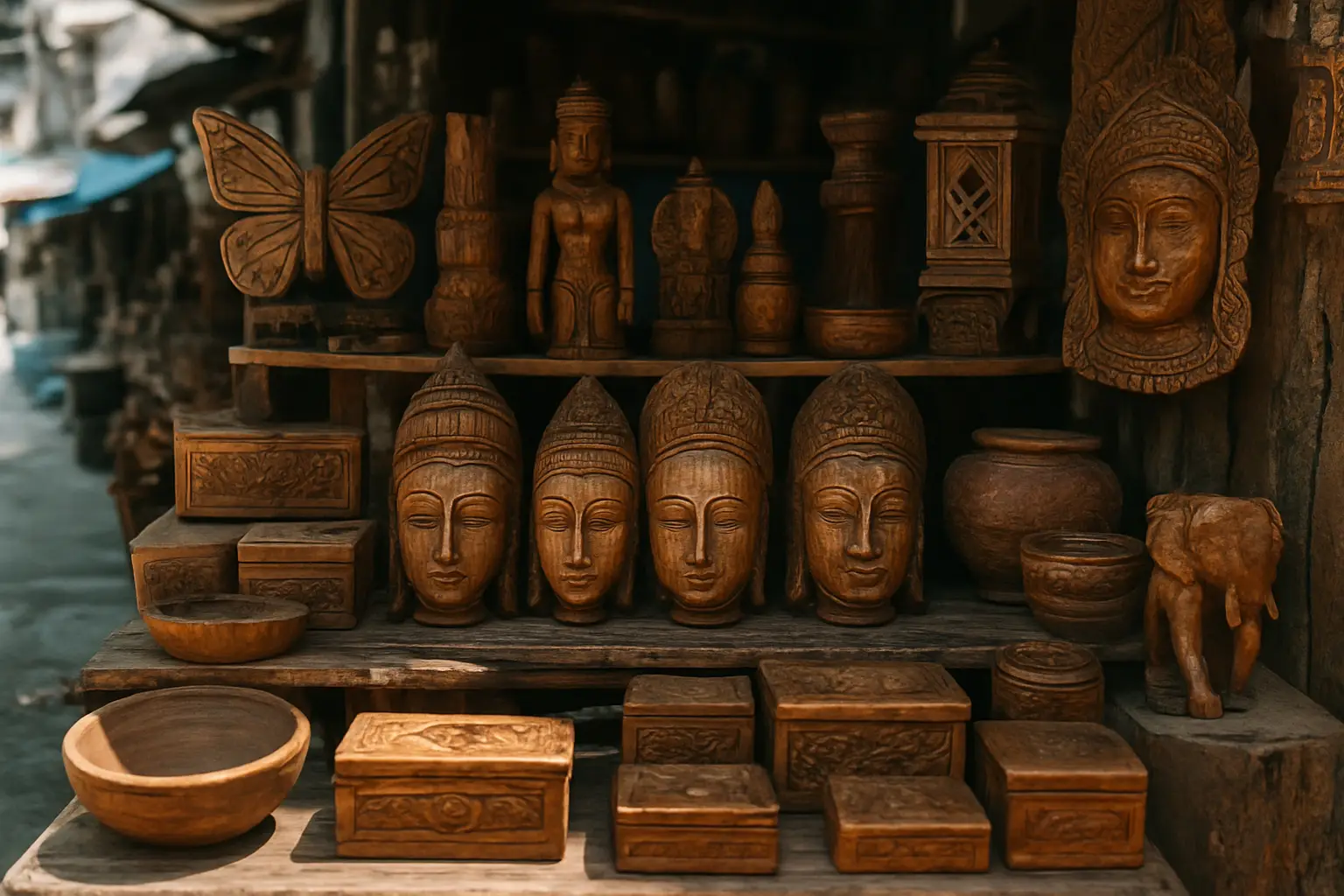 7. Wooden Artifacts - YahTrip Travel Guide