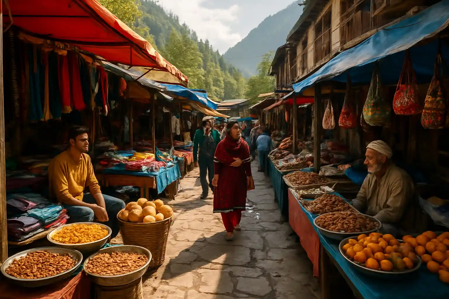 1. Kasol Market - YahTrip Travel Guide