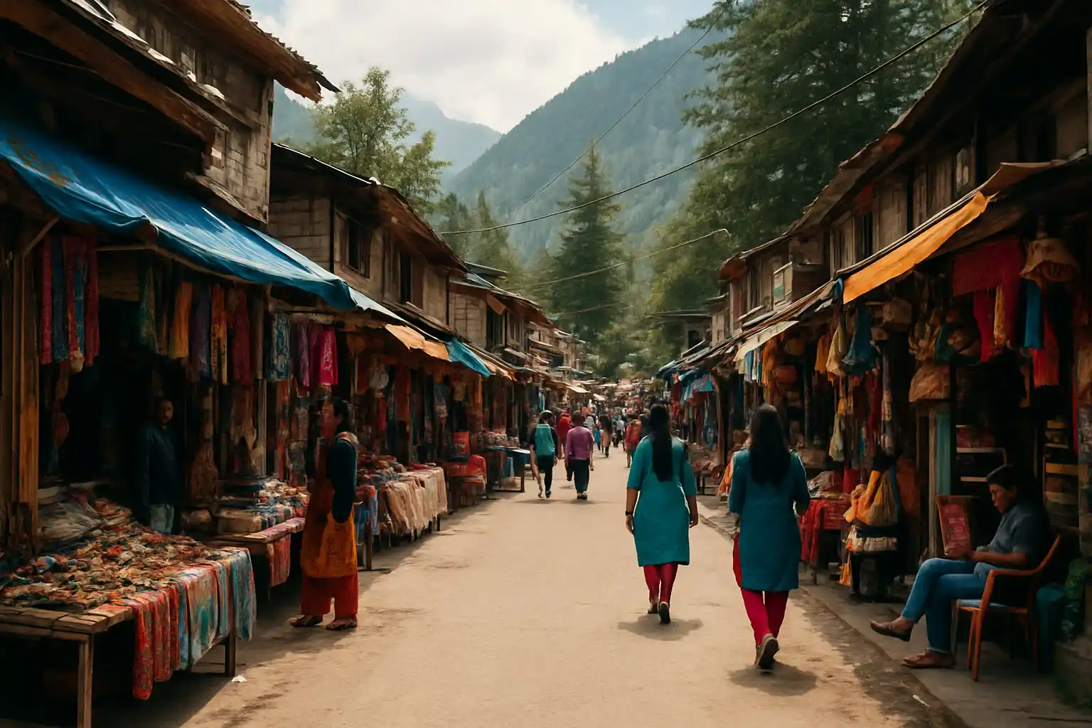 2. Kasol Market - YahTrip Travel Guide