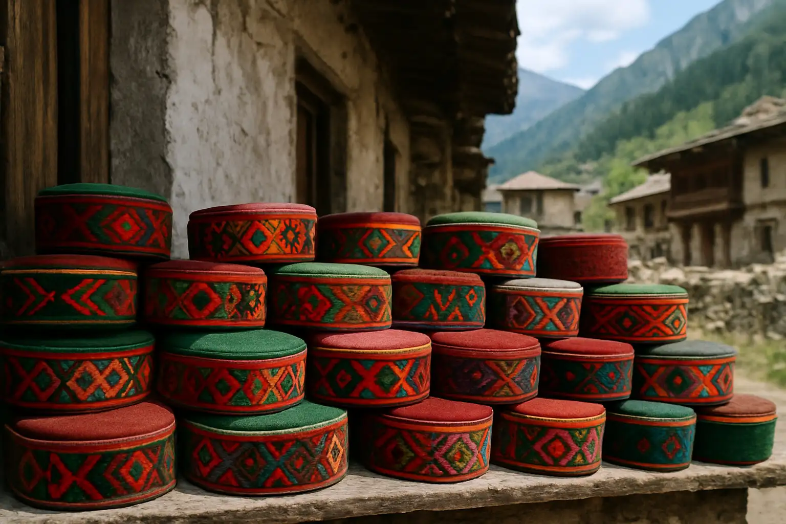 1. Miniature Kullu Caps - YahTrip Travel Guide
