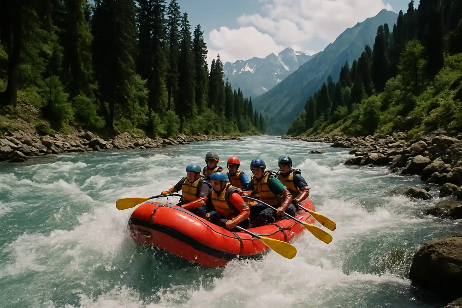 2. River Rafting on the Sindh River - YahTrip Travel Guide