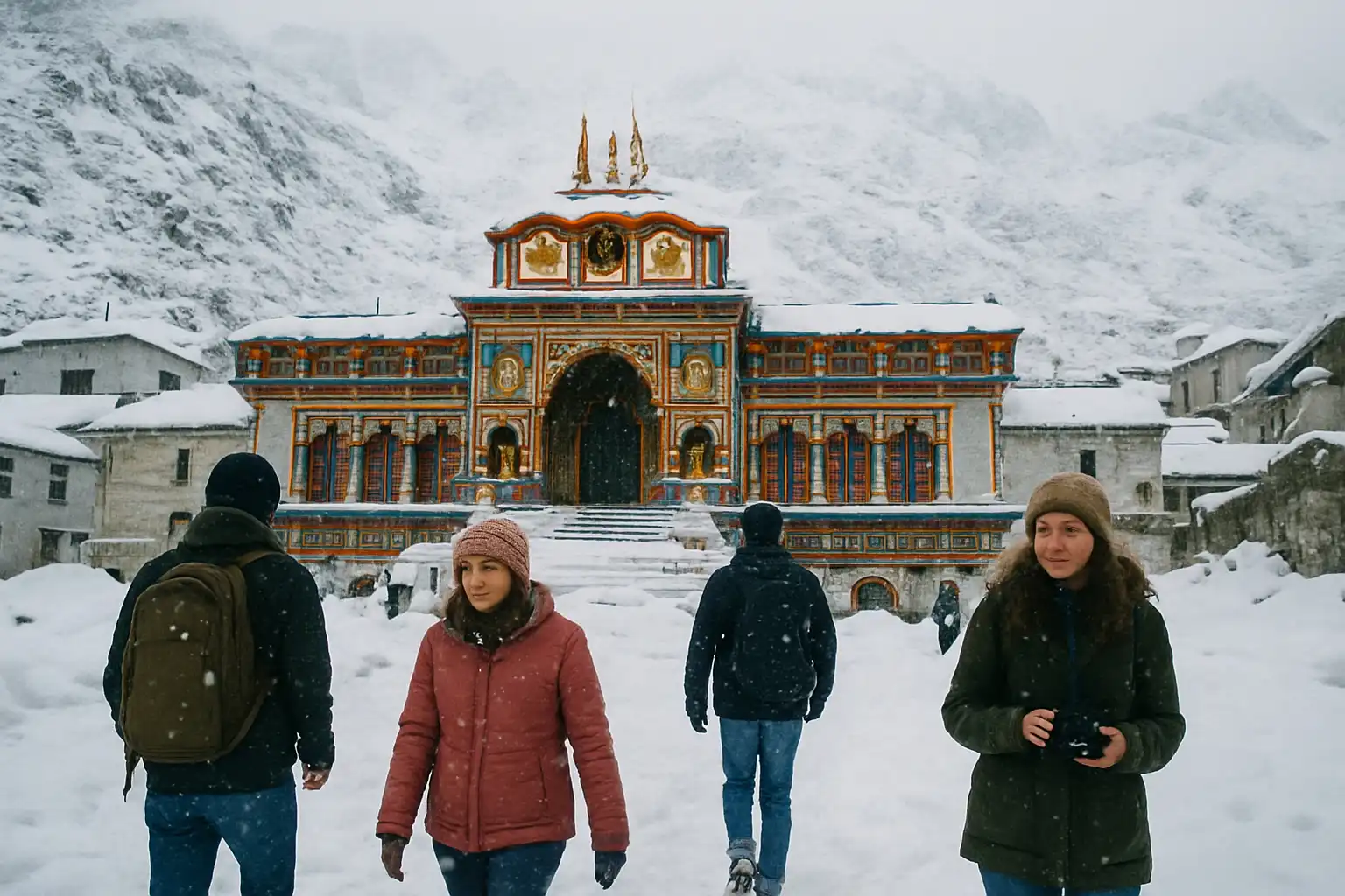 Badrinath in Winter - YahTrip Travel Guide