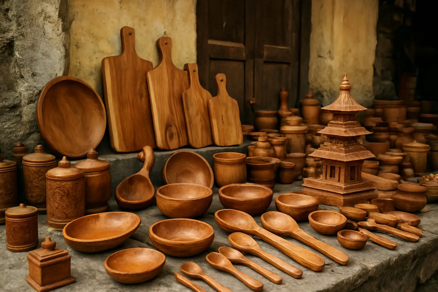 2. Handcrafted Wooden Items - YahTrip Travel Guide