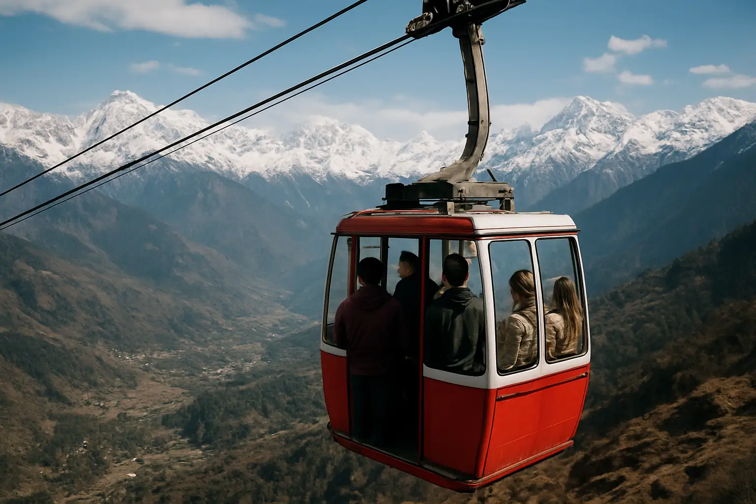 2. Auli Ropeway - YahTrip Travel Guide