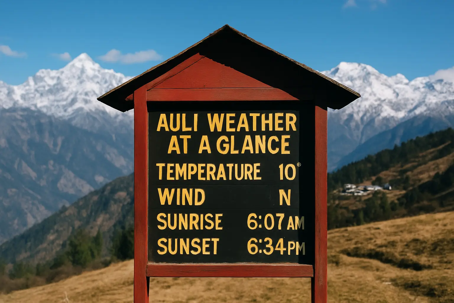 Auli Weather at a Glance - YahTrip Travel Guide